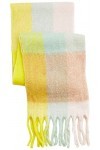 ONLY Onlagnes Life Scarf Acc tissé Écharpe, Maize/Checks : Multi Colour Check, Taille Unique Femme
