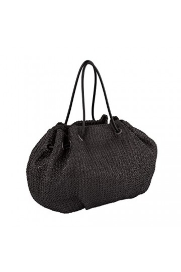 TOM TAILOR Denim Caro, Sac Cabas avec Fermeture éclair Femme, Noir mélangé