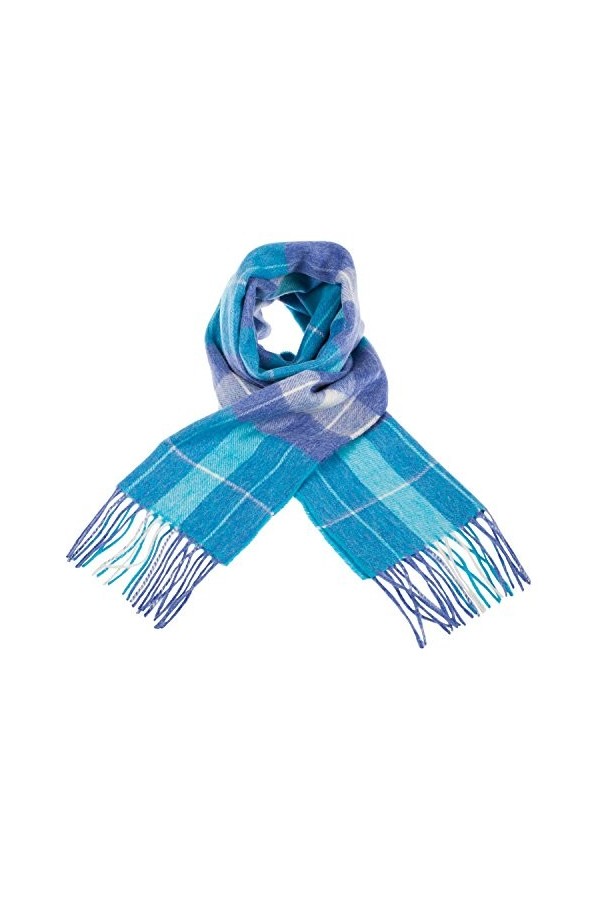 Edimbourg Écharpe écossaise en 100% laine dagneau - Noir - Taille Unique