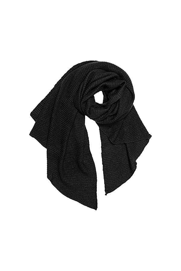 Caspar SC507 Grande écharpe dhiver super douce pour femme XL avec extrémités inclinées, orange rouille, taille unique