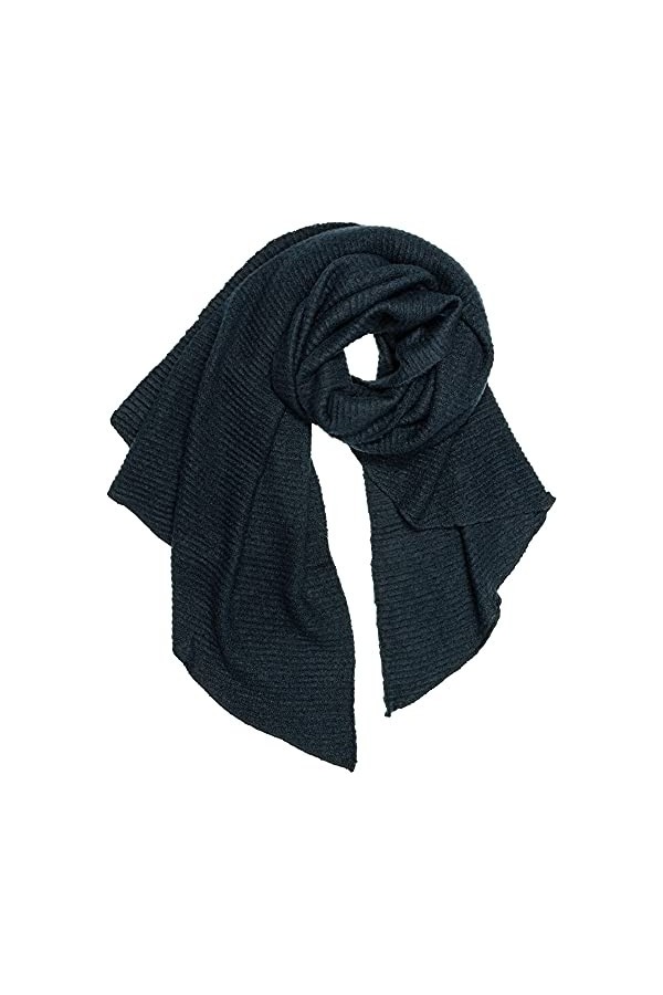 Caspar SC507 Grande écharpe dhiver super douce pour femme XL avec extrémités inclinées, orange rouille, taille unique