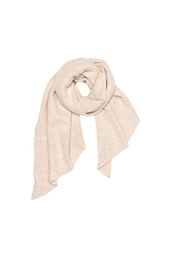 Caspar SC507 Grande écharpe dhiver super douce pour femme XL avec extrémités inclinées, orange rouille, taille unique