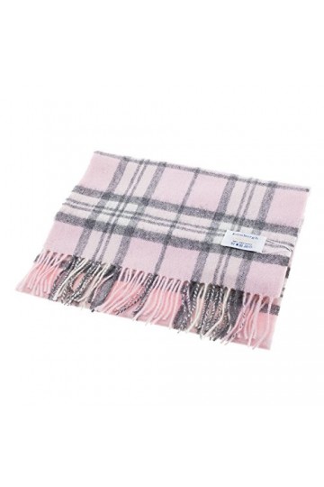 Edimbourg Écharpe 100 % laine dagneau ultra douce parfaite pour porter tous les jours Idéal pour garder au chaud - Rose - Ta