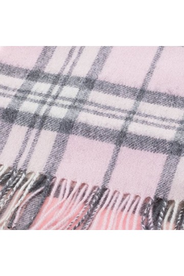 Edimbourg Écharpe 100 % laine dagneau ultra douce parfaite pour porter tous les jours Idéal pour garder au chaud - Rose - Ta