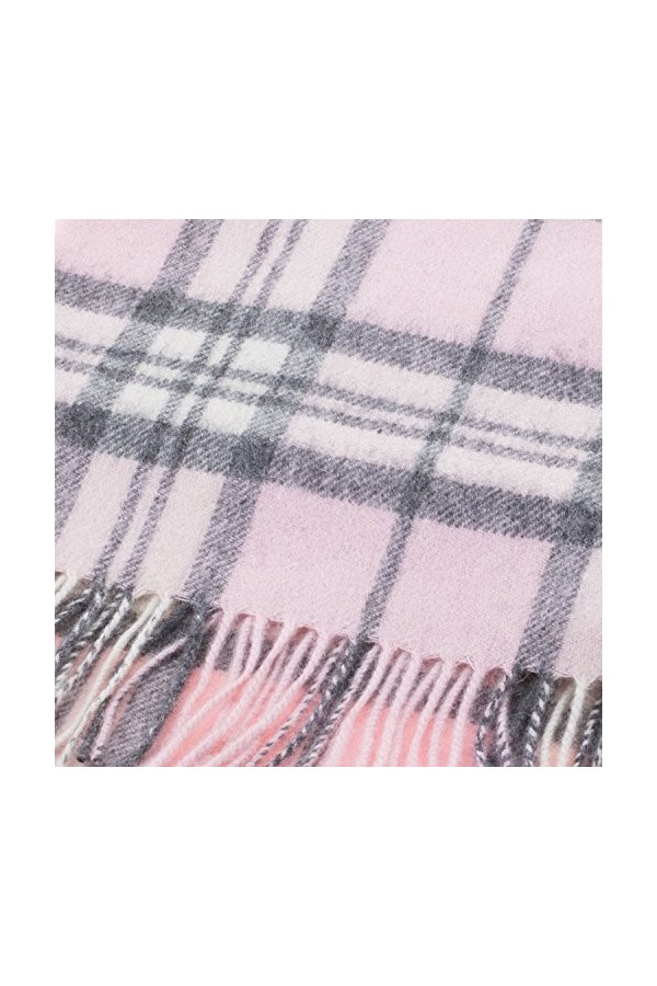 Edimbourg Écharpe 100 % laine dagneau ultra douce parfaite pour porter tous les jours Idéal pour garder au chaud - Rose - Ta