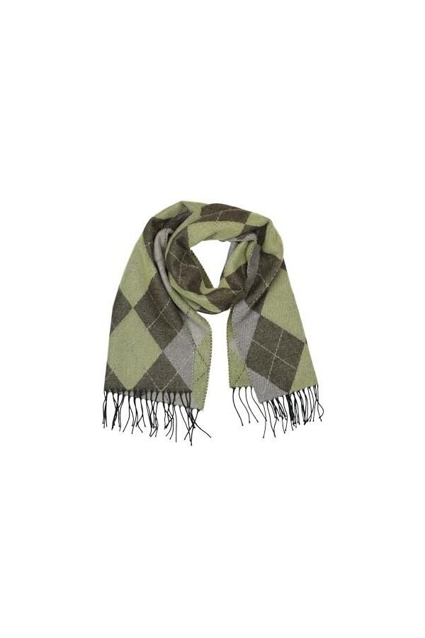 collezione alessandro Argyle Echarpe, Khaki, Einheitsgröße Femme