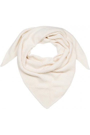 styleBREAKER Écharpe triangulaire XXL pour femme - Couleur unie - Avec motif de tricot de grain de riz - Pour lautomne et l