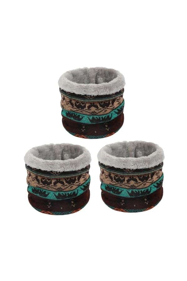 ibasenice Écharpe De Ski 3 Pièces Foulards Pour Femmes En Peluche Bavoir Cache-Cou Écharpe Miss Hiver Écharpe De Mode