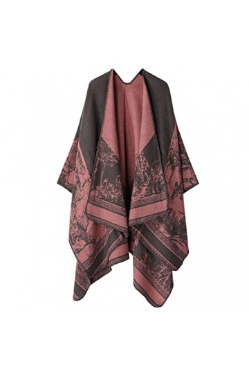 Écharpe Imprimée Femme Mode Chaude Douce Cardigans Écharpe Double Face Épais Echarpe Femme Echarpe Automne Léger, marron, tai