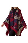 Écharpe Imprimée Femme Mode Chaude Douce Cardigans Écharpe Double Face Épais Écharpe Femme Chapeau Avec Écharpe, jaune, taill