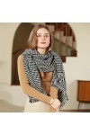 ASHEET écharpe Femme Écharpe Rhombus Plaid Imprimerie Écharpe Femmes Chaussade De Femmes Chaudes Et Épaisses Vêtements Écharp
