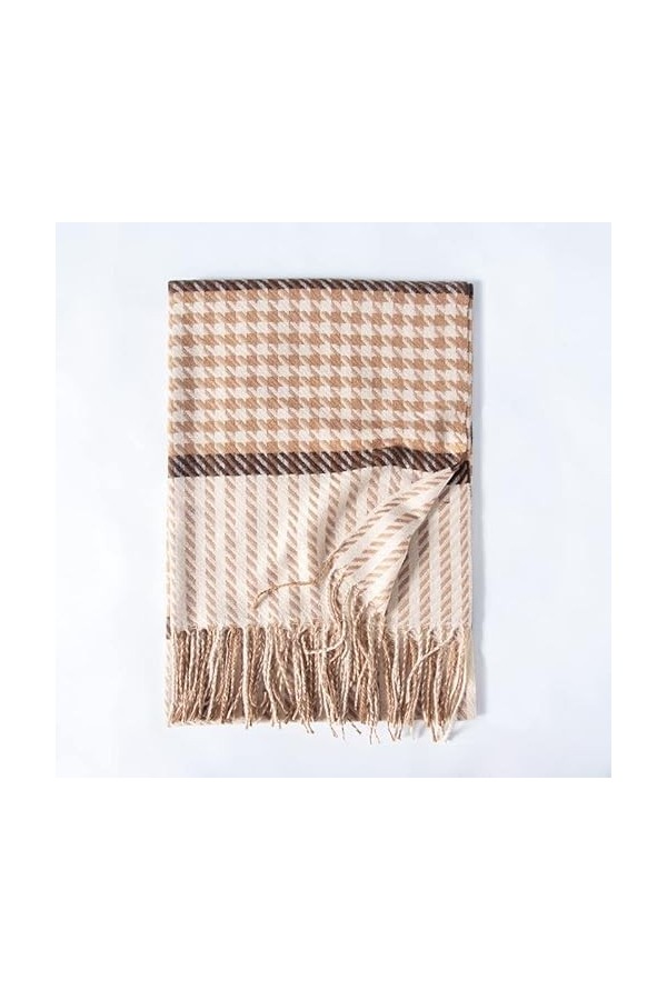 TOBILE Écharpe Femmes Imitation De Chasse À La Mode Écharpe en Cachemire-C2,65 * 180 Cm