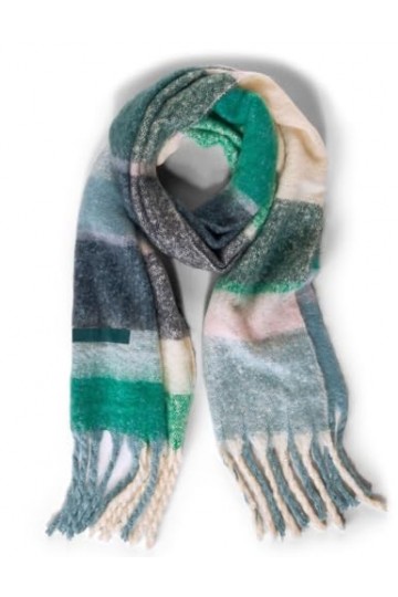 CECIL B572143 Écharpe rayée, Night Forest Green, A Femme