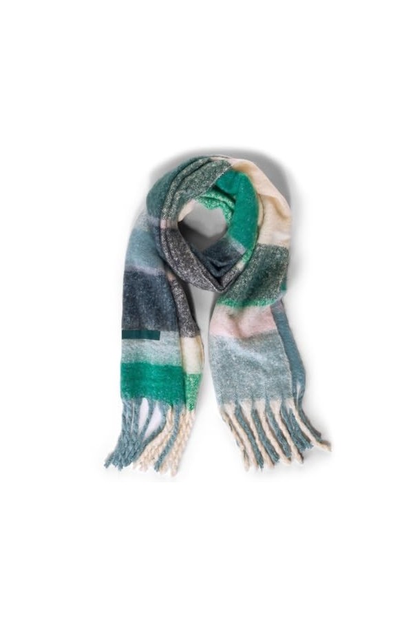 CECIL B572143 Écharpe rayée, Night Forest Green, A Femme