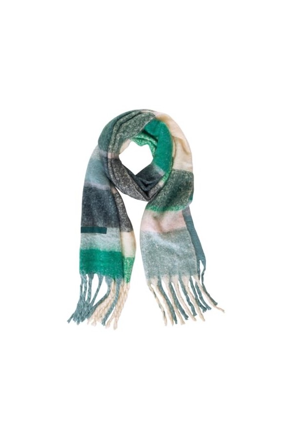 CECIL B572143 Écharpe rayée, Night Forest Green, A Femme