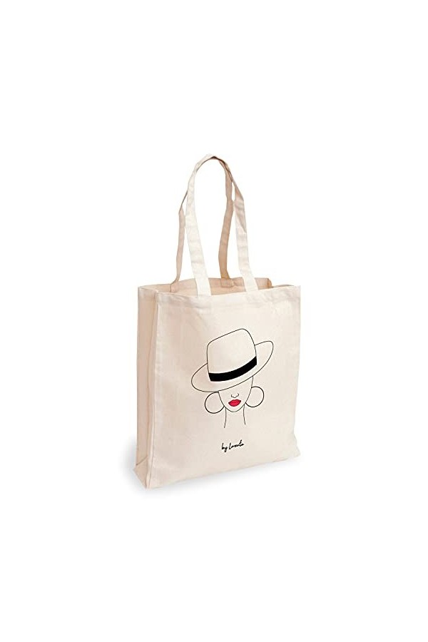 Loxato Tote Bag - Sac Tissu - Sac Fourre Tout Femme - Sac En Toile - Sac Tote Bag - Tote Bag Coton 100% - Sac Jute Extra Larg