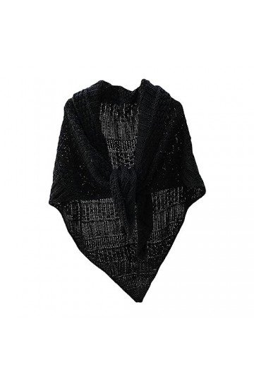 G-like Écharpe triangulaire pour femme – Printemps Automne Hiver Tricoté Chaud Décoratif Écharpe Écharpe Foulard Triangle pou