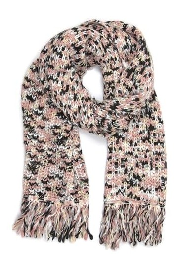 collezione alessandro Becky Écharpe en Laine, Rose, Taille Unique Femme