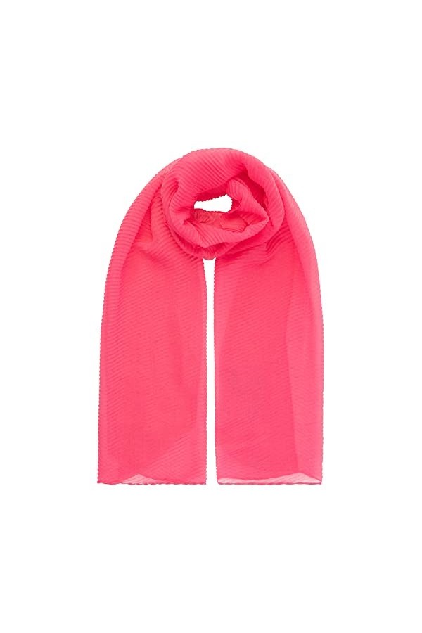 ApartFashion Écharpe Unie, Rose, Taille Unique Femme