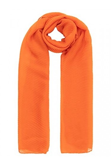ApartFashion Écharpe Unie, Orange, Taille Unique Femme