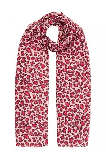 APART Fashion Écharpe Lion Leo, Rose Multicolore, Taille Unique Femme