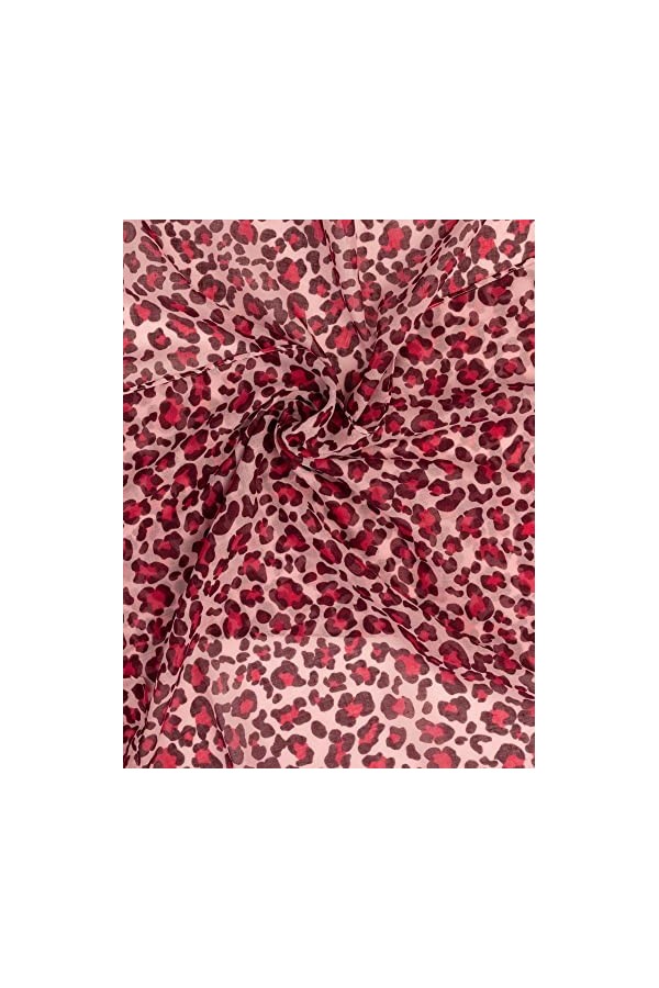 APART Fashion Écharpe Lion Leo, Rose Multicolore, Taille Unique Femme