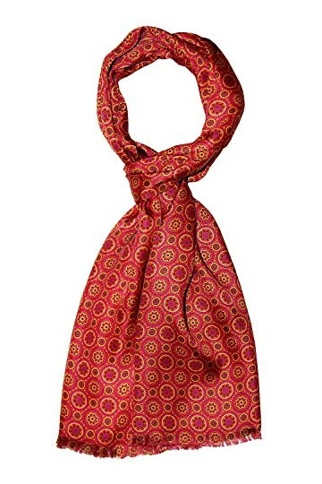 LORENZO CANA - Echarpe - À Pois - Femme rouge