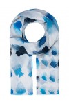 APART Fashion Schal mit Digitalprint Echarpe, Bleu/Multicolore, Taille Unique Femme