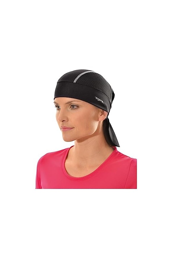 Trigema Damen Bandana Fichu, Schwarz Schwarz/Mix 208 , Taille Unique Femme