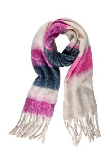 CECIL B572143 Écharpe rayée, Rye Flour Beige, A Femme