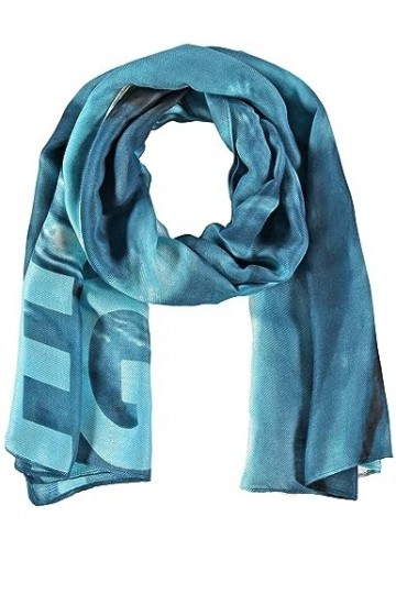 Samoon 23300 Tissu, écharpe, Autre, Motif Bleu rivière, Taille Unique Femme