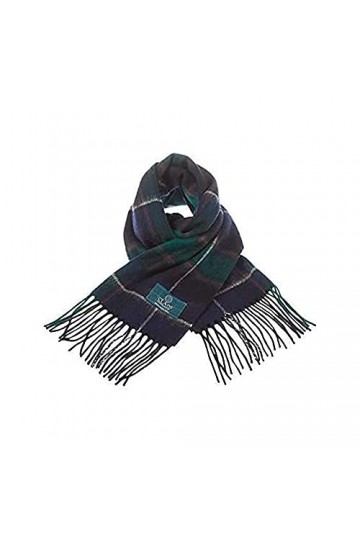 Clans of Scotland - Écharpe tartan écossaise pure laine dagneau écossaise clan 100 % laine – Écharpe tartan en pure laine – 