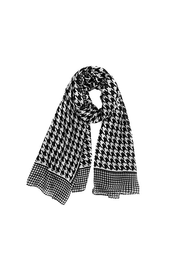 FINIZO Écharpe pour femme légère et douce pour toutes les saisons - noir - taille unique