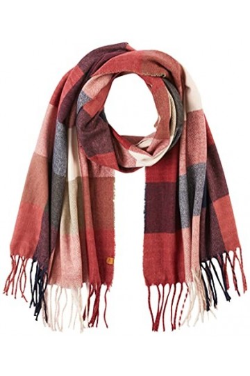 camel active 3075306V53 Écharpe, Rosewood, Taille Unique Femme