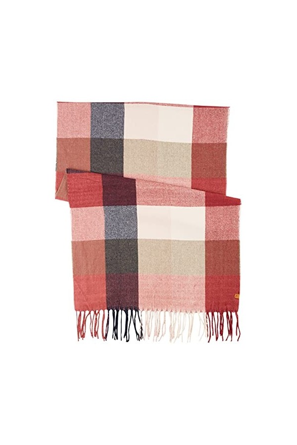 camel active 3075306V53 Écharpe, Rosewood, Taille Unique Femme