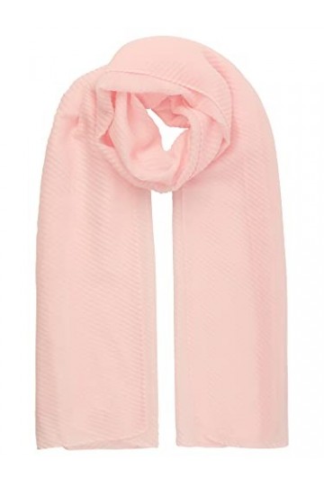 ApartFashion Écharpe Unie, Rose, Taille Unique Femme