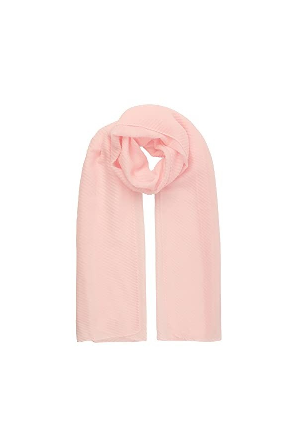 ApartFashion Écharpe Unie, Rose, Taille Unique Femme