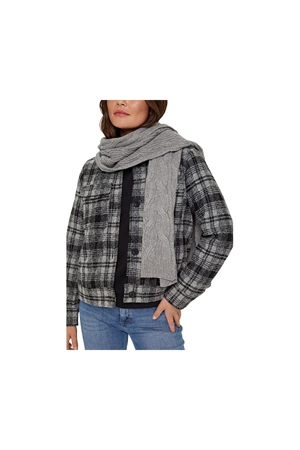 Esprit Accessoires 111ea1q305 Écharpe tendance, 019/Gunmetal 5, Taille unique Femme