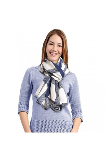 Kyniog Écharpes et écharpes pour femme - Imprimé abstrait - Multicolore - Tendance - Taille longue - Convient à toutes les te