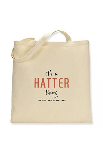 Simply Wallart Its A Hatter Thing Sac fourre-tout en toile, Simple face, Taille unique
