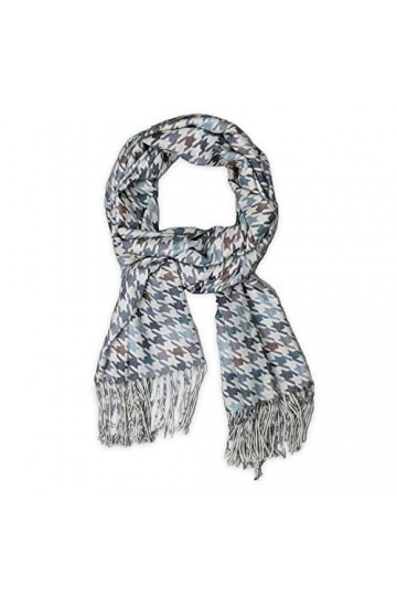 Écharpe 100 % cachemire pour femme – Foulard doux pour femme, 70 x 200 cm, blanc, L