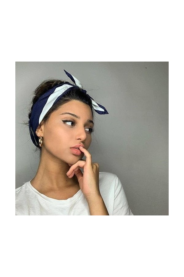 Hermine Hold Signature Écharpe en soie, BLUE BLUE