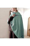 LumiSyne Hiver Senior Écharpe En Cachemire Couleur Unie Pour Femme Chaud Pashmina Foulards Frange Laine Douce Longue Épaissie