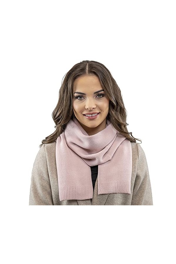 VIVISENCE Écharpe Classique Et Élégant 7104, Rose,UNI