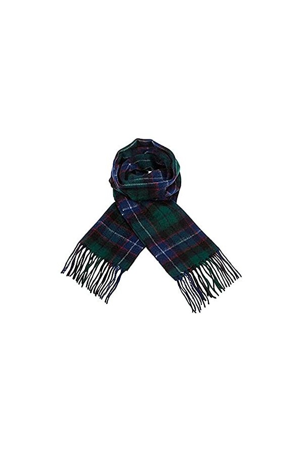 Clans of Scotland - Écharpe tartan en pure laine dagneau écossais - 100 % laine - Écharpe en pure laine tartan - Parfait pou