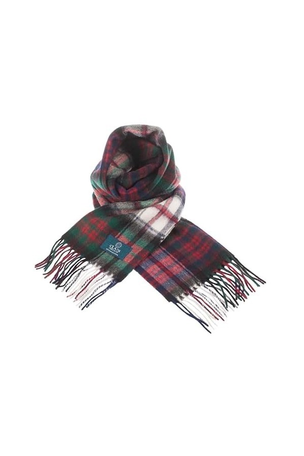 Clans of Scotland - Écharpe tartan du clan écossais 100 % pure laine dagneau - 100 % laine - Écharpe tartan en pure laine - 