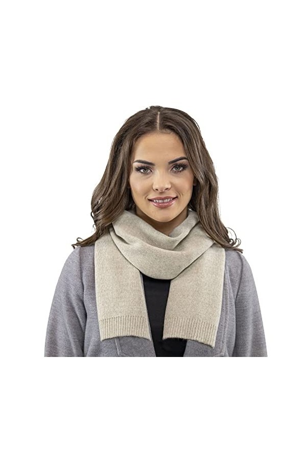VIVISENCE Écharpe Classique Et Élégant 7104, Beige,UNI
