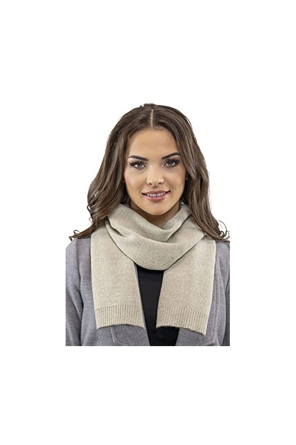 VIVISENCE Écharpe Classique Et Élégant 7104, Beige,UNI