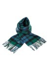 Clans of Scotland - Écharpe tartan 100 % pure laine dagneau écossais - 100 % laine - Écharpe tartan en pure laine - Disponib