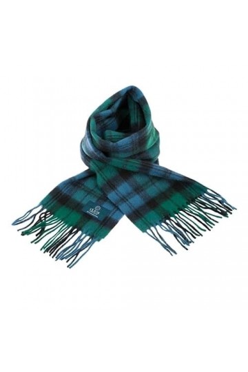 Clans of Scotland - Écharpe tartan 100 % pure laine dagneau écossais - 100 % laine - Écharpe tartan en pure laine - Disponib